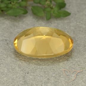 Citrino Dorato medio naturale da 5.25 ct, Ovale, VVS-VS