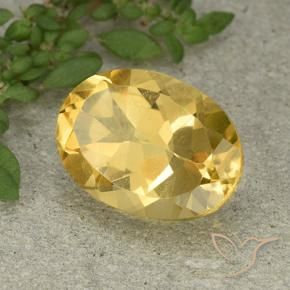 Citrino Dorato medio naturale da 5.74 ct, Ovale, VVS-VS