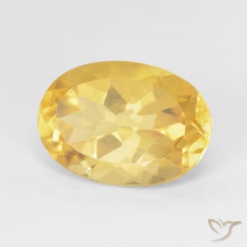 Citrino Dorato naturale da 6.22 ct, Ovale, VVS-VS