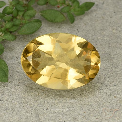 5.32ct Naturale Arancio dorato Citrino, Ovale, VVS-VS