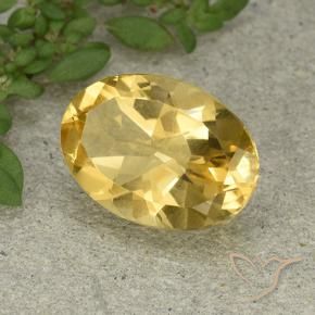 Citrino Arancio dorato naturale da 5.32 ct, Ovale, VVS-VS