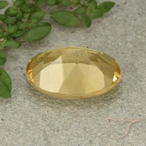 Citrino Arancio dorato naturale da 5.32 ct, Ovale, VVS-VS