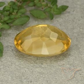 Citrino Arancio dorato naturale da 5.91 ct, Ovale, VVS-VS