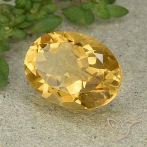 Citrino Dorato medio naturale da 5.73 ct, Ovale, VVS