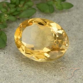 Citrino Arancio dorato naturale da 5.94 ct, Ovale, VVS