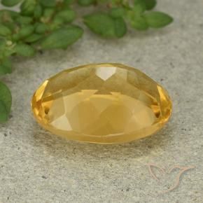 Citrino Arancio dorato naturale da 5.94 ct, Ovale, VVS