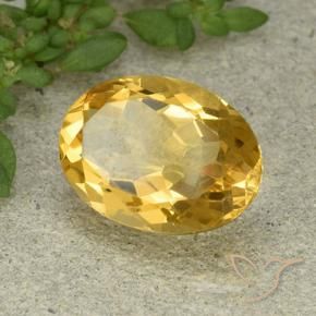 Citrino Dorato medio naturale da 5.15 ct, Ovale, VVS