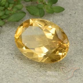 Citrino Dorato medio naturale da 4.83 ct, Ovale, VVS