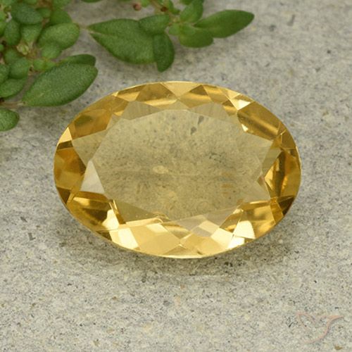 3.99ct Naturale Arancio dorato Citrino, Ovale, VVS