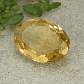 Citrino Arancio dorato naturale da 3.99 ct, Ovale, VVS
