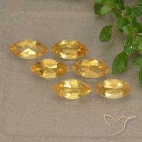 Gemme di Citrino Arancio Dorato Profondo naturale da 1.33 ct, Taglio marquise, VS