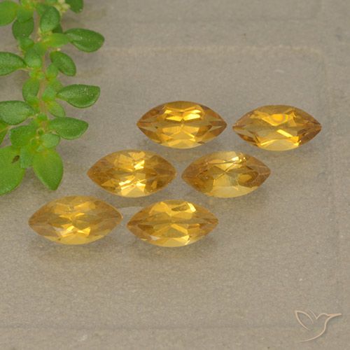 1.66ctw Naturale Arancio-Oro Citrino, Taglio marquise, VVS-VS