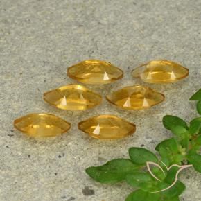 Gemme di Citrino Arancio-Oro naturale da 1.54 ct, Taglio marquise, VVS-VS