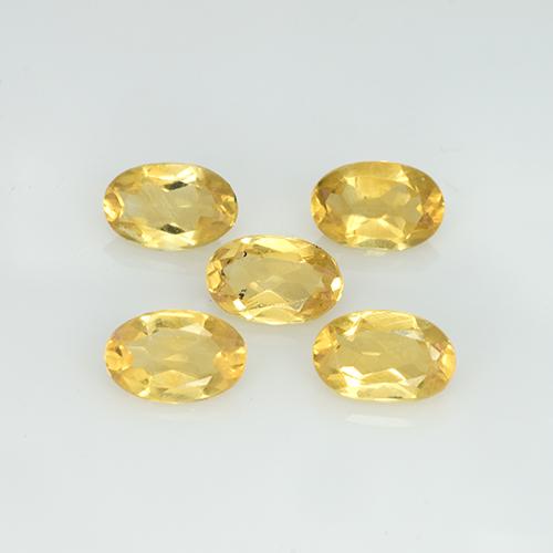 Gemme di citrino oro chiaro naturale da 1,73 ct, taglio ovale, VVS-VS