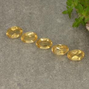 Citrino naturale giallo da 1,80 ct, taglio ovale, VVS-VS