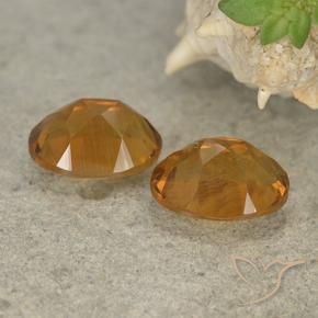 Gemme di Citrino Arancione marroncino naturale da 3.45 ct, Ovale, VVS-VS