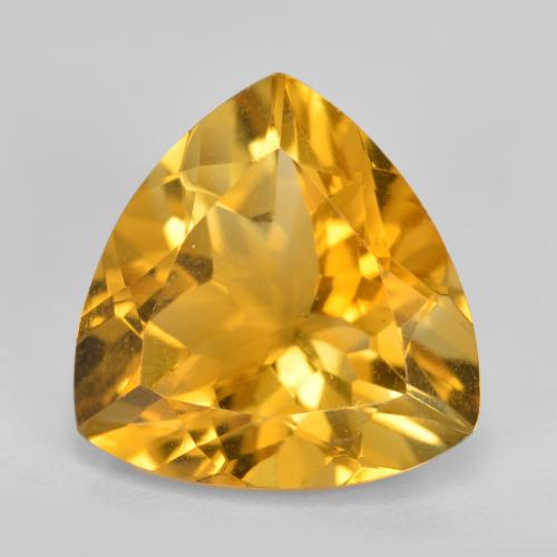 Citrino Dorato naturale da 4.84 ct, Taglio trillion, VVS