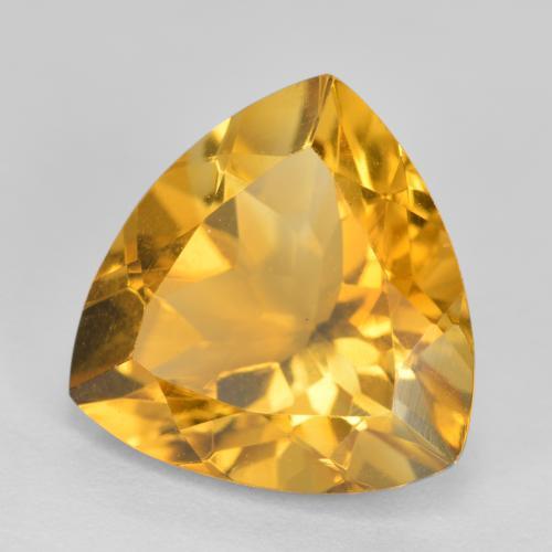 Citrino Dorato naturale da 4.84 ct, Taglio trillion, VVS