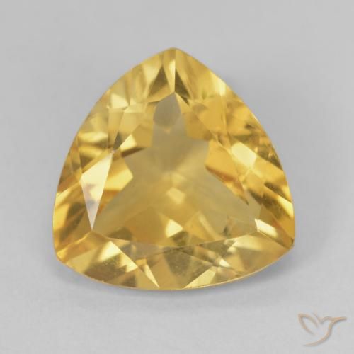 4.72ct Naturale Oro Citrino, Taglio trillion, VVS