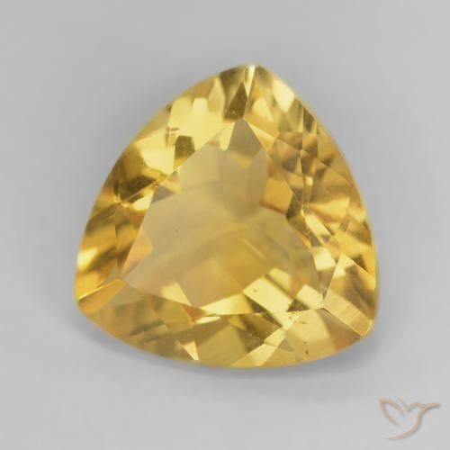 Citrino Oro naturale da 4.72 ct, Taglio trillion, VVS
