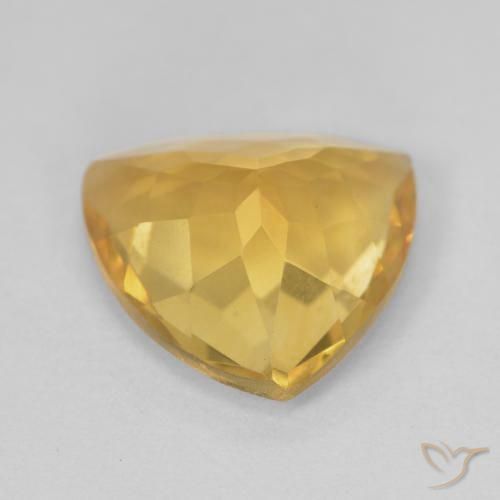 Citrino Oro naturale da 4.72 ct, Taglio trillion, VVS