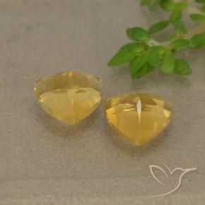 Gemme di Citrino Dorato naturale da 1.34 ct, Taglio trillion, VVS-VS