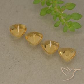 Gemme di Citrino Oro brillante naturale da 2.63 ct, Taglio trillion, VVS-VS