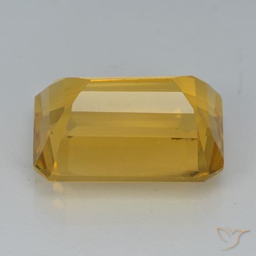 Citrino Dorato medio naturale da 6.99 ct, Ottagonale / Taglio smeraldo, VVS