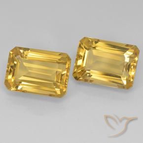 Gemme di Citrino Arancio Dorato Profondo naturale da 15.40 ct, Ottagonale / Taglio smeraldo, VVS-VS