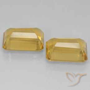 Gemme di Citrino Arancio Dorato Profondo naturale da 15.40 ct, Ottagonale / Taglio smeraldo, VVS-VS