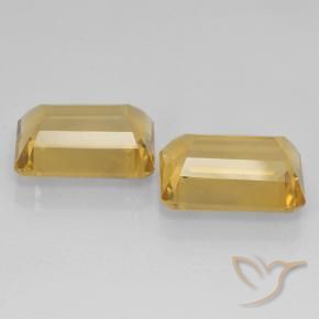 Gemme di Citrino Dorato medio-scuro naturale da 14.90 ct, Ottagonale / Taglio smeraldo, VVS-VS