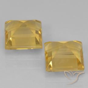 Gemme di Citrino Dorato naturale da 2.18 ct, Quadrato, VVS-VS
