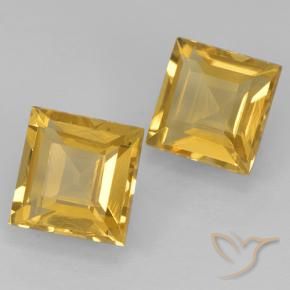 Gemme di Citrino Oro naturale da 2.16 ct, Quadrato, VVS-VS