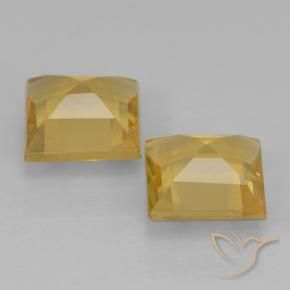 Gemme di Citrino Oro medio naturale da 1.75 ct, Quadrato, VVS-VS