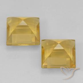 Gemme di Citrino Dorato naturale da 2.27 ct, Quadrato, VVS-VS