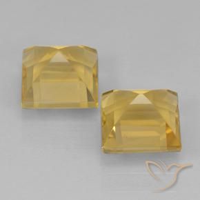 Gemme di Citrino Oro medio naturale da 2.07 ct, Quadrato, VVS-VS