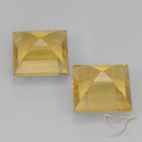 Gemme di Citrino Oro medio naturale da 1.98 ct, Quadrato, VVS-VS