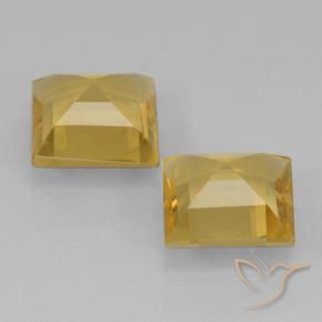 Gemme di Citrino Oro medio naturale da 1.83 ct, Quadrato, VVS-VS