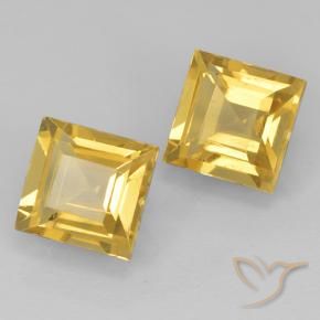 Gemme di Citrino Oro medio naturale da 1.99 ct, Quadrato, VVS-VS