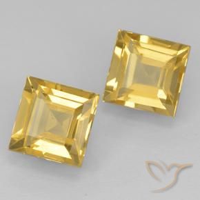 Gemme di Citrino Dorato naturale da 2.05 ct, Quadrato, VVS-VS