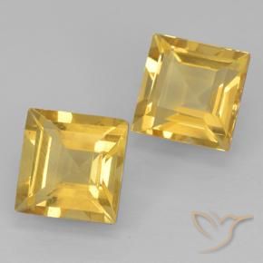 Gemme di Citrino Dorato naturale da 2.21 ct, Quadrato, VVS-VS
