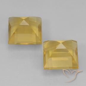 Gemme di Citrino Dorato naturale da 2.21 ct, Quadrato, VVS-VS