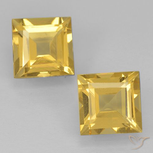 2.28ctw Naturale Dorato Citrino, Quadrato, VVS-VS