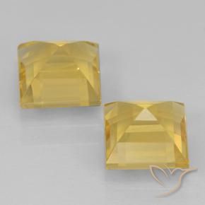 Gemme di Citrino Dorato naturale da 2.28 ct, Quadrato, VVS-VS