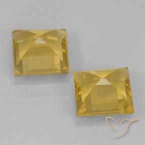 Gemme di Citrino Dorato naturale da 1.78 ct, Quadrato, VVS-VS