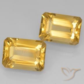 Gemme di Citrino Oro medio naturale da 15.11 ct, Ottagonale / Taglio smeraldo, VVS-VS