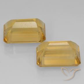 Gemme di Citrino Oro medio naturale da 15.11 ct, Ottagonale / Taglio smeraldo, VVS-VS