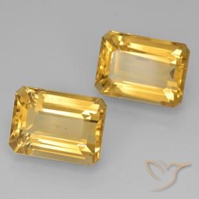 Gemme di Citrino Dorato naturale da 15.85 ct, Ottagonale / Taglio smeraldo, VVS