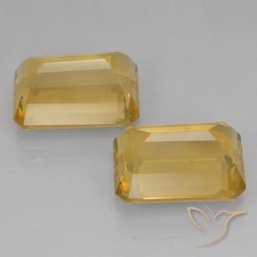 Gemme di Citrino Oro profondo naturale da 15.30 ct, Ottagonale / Taglio smeraldo, VVS