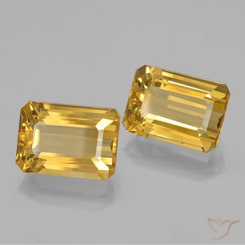 Gemme di Citrino Dorato naturale da 15.80 ct, Ottagonale / Taglio smeraldo, VVS